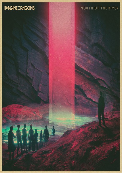 No.3 Tarzı 30X21CM Imagine Dragons Rock Grubu Müzik Kraft Kağıt Poster Vintage Yüksek Li Baskı Çizim Çekirdek Dekoratif Boyama (Yurt Dışından)
