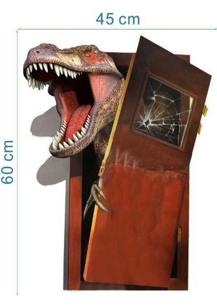 No.9 Stili 3D Canlı Dinozor Duvar Sticker Ev Dekorasyon Juraeriod Hayvan Film Afişi Duvar Çıkartmaları Çocuk Odaları Için (Yurt Dışından)