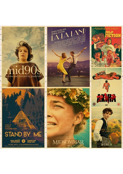 Gümüş Tarzı 42X30CM Retro Kraft Kağıt Posteri Popüler Film Serisi La La Land MID90S Yanımda Standı Midsommar Etiket Ev Bar Duvar Yaratıcı Dekor (Yurt Dışından) fiyatları