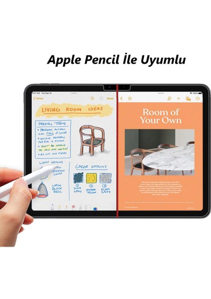 Apple iPad Air 11 Inç Ekran Koruyucu Paperlike Kağıt Hissi Şeffaf