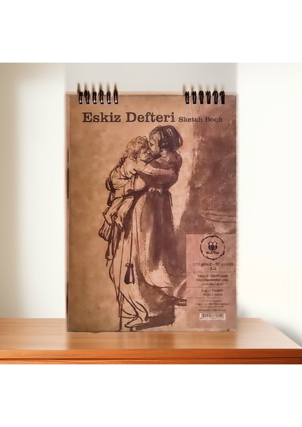 A4/50Yp/120Gr/Spiralli Eskiz Defteri (Sketch Book)