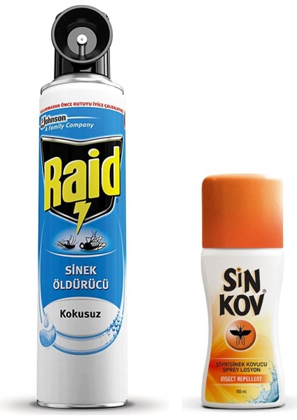 Sinek Ilacı 300 ml Kokusuz ve Sinkov 100 ml Losyon