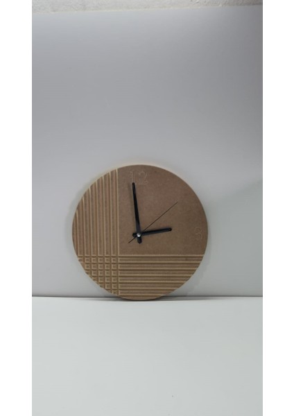 Mdf Boyasız Duvar Saati 30CM