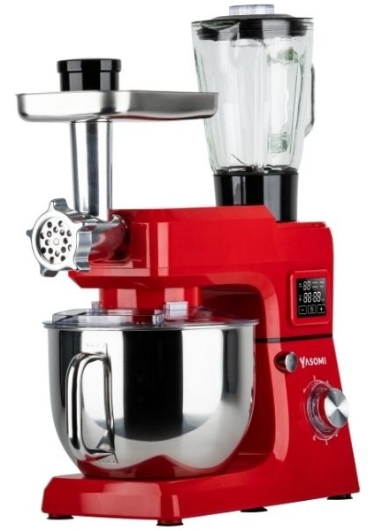 Sm 1511BML LED Ekranlı Kıyma Çekme Aparatlı Blender 7 Litre Stand Mikser Mutfak Şefi