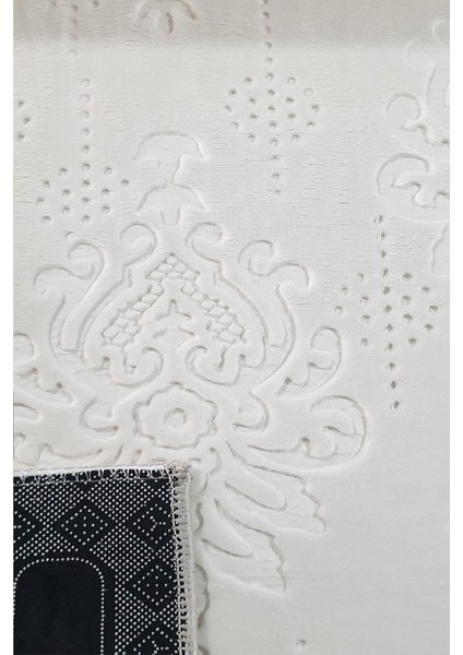 Kaymaz Tabanlı Kesme Kabartmalı Salon Koridor Mutfak Hali Krem Yolluk Ymr 9025 Krem fiyatları