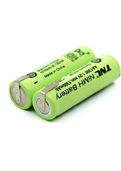 Traş Makinesi Uyumlu Aa 2.4V 1300MAH Şarjlı Kalem Pil