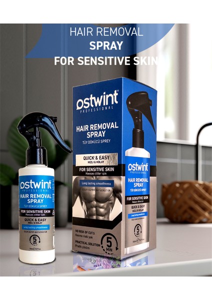 Hassas Ciltler Için Tüy Dökücü Sprey 150 Ml Erkek modelleri