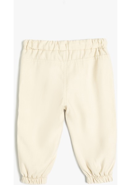 Basic Jogger Pantolon Viskon Kumaş