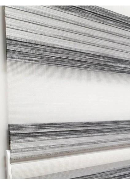 Bambu Geniş Pliseli Renk Geçişli Bambu-Gri Zebra Stor Perde fiyatları