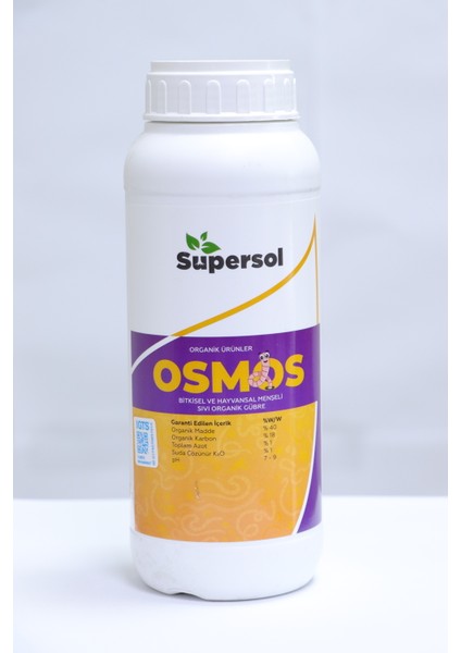 Osmos Bitkisel ve Hayvansal Menşeli Sıvı Organik Gübre 1 Lt