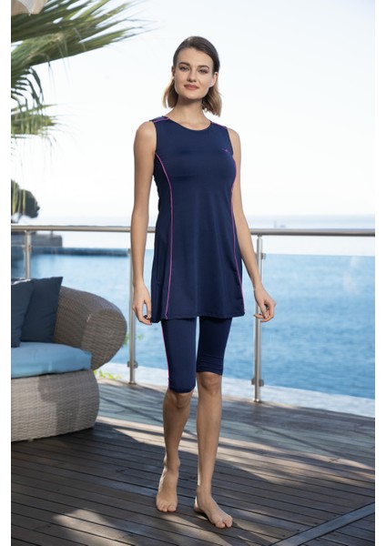 Kadın Kolsuz Kol Taytlı Düz Renkli Biyeli Elbise Mayo modelleri