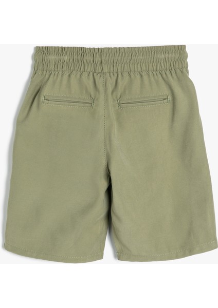 Basic Şort Beli Bağlamalı Cepli Viskon fiyatları