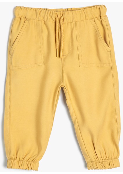 Basic Jogger Pantolon Viskon Kumaş