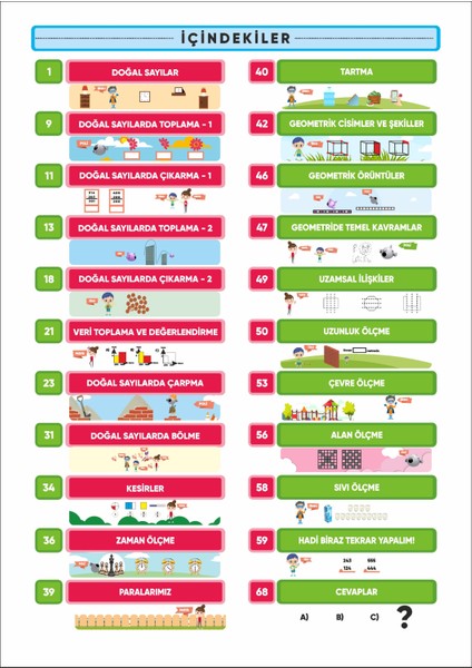 3.Sınıf Matematik Canlanan Soru Bankası ve Fen Bilimleri Ödevlere Yardımcı Kitap