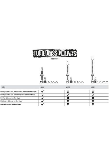 V2 Tubeless Valf 44MM Pembe