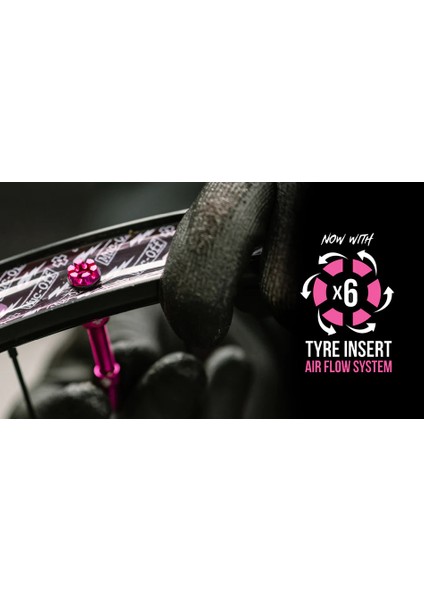 V2 Tubeless Valf 44MM Pembe