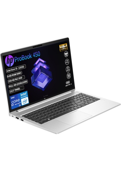 Hp Probook 450 G10  I5-1335U 8gb Ram 256GB SSD 15.6 Fhd Freedos Dizüstü Laptop