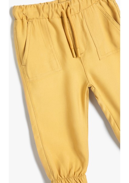Basic Jogger Pantolon Viskon Kumaş