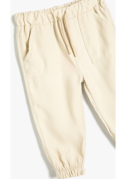 Basic Jogger Pantolon Viskon Kumaş modelleri