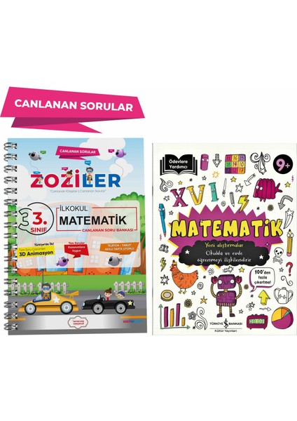 3.Sınıf Matematik Canlanan Soru Bankası ve Ödevlere Yardımcı Matematik Kitabı