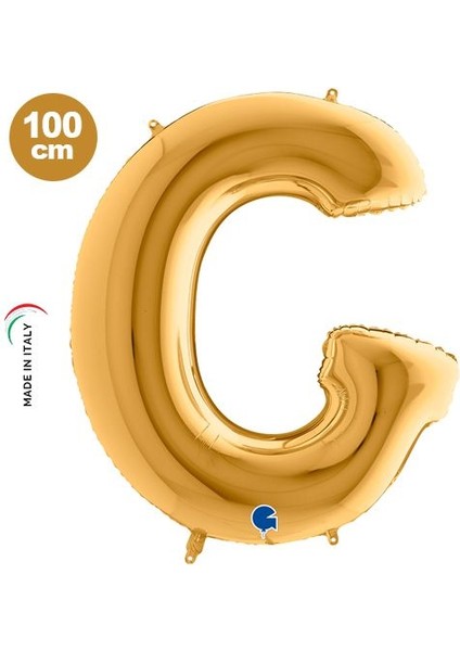 G - Harf Folyo Balon Gold (100 Cm)