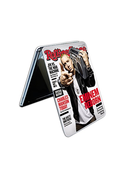 Eminem Baskılı Dikdörtgen Kişiye Özel Isim Baskılı Cep Aynası 8x6 Cm (Kapaklı Ve Büyüteçli) modelleri
