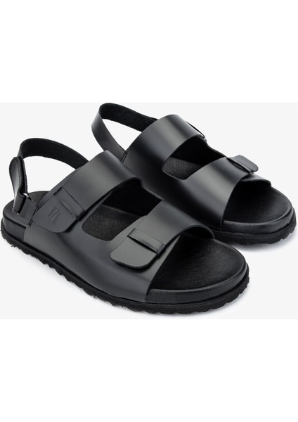 Sandals Factory Lorenza Erkek Siyah Hakiki Deri Sandalet Ayakkabı 60 17627 Erk Sndlt Y24 fiyatları