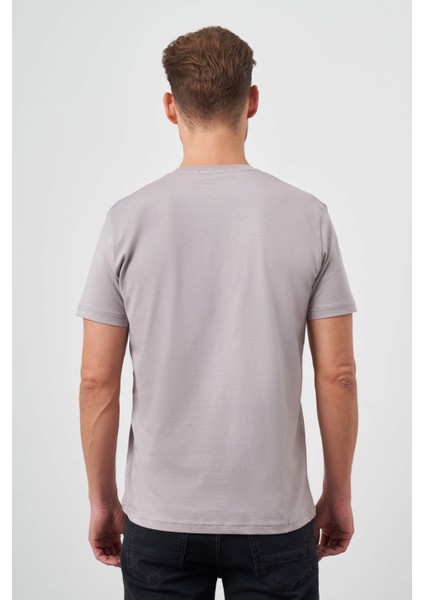 Erkek Antrasit Basic Bisiklet Yaka Dynamic Fit T-Shirt indirimleri