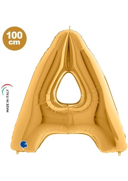 A - Harf Folyo Balon Gold (100 Cm)