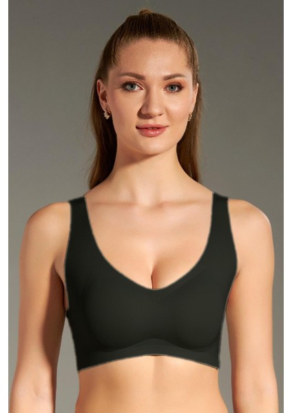 Kadın Lazer Kesim Desteksiz Balensiz Siyah Sütyen C3T3N6O125 fiyatları
