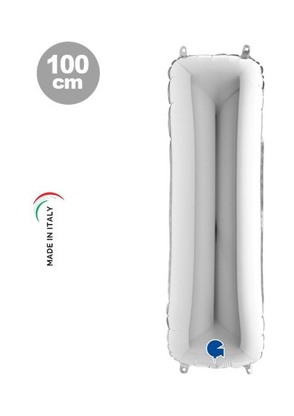 I - Harf Folyo Balon Gümüş (100 Cm)