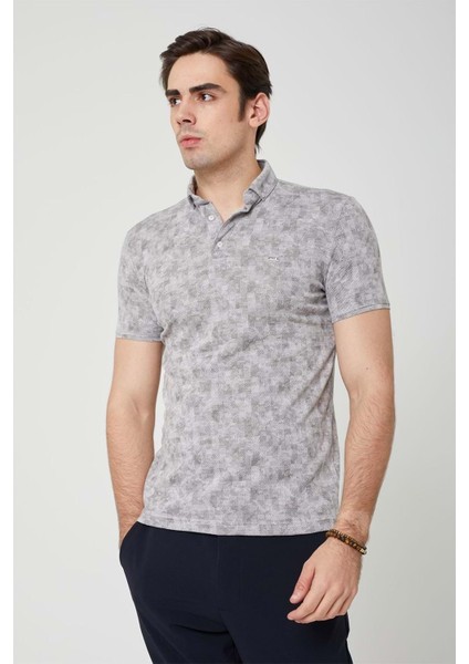 Yakalı Erkek Antrasit Tshirt