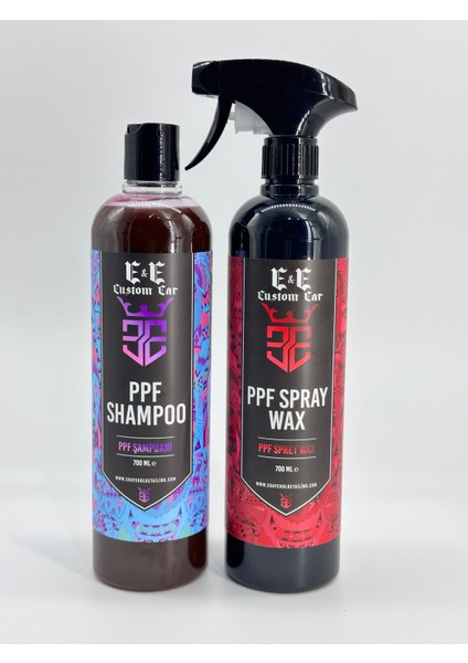 E&e Custom Car Ppf Şampuanı 700 Ml, Ppf Sprey Wax 700 ml