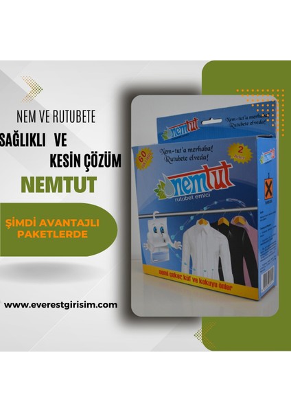 Nem Alici Rutubet Giderici Küf Ve Korozyon Önleyici Koku Giderici 1 KG (1 Kutu/2 Paket)