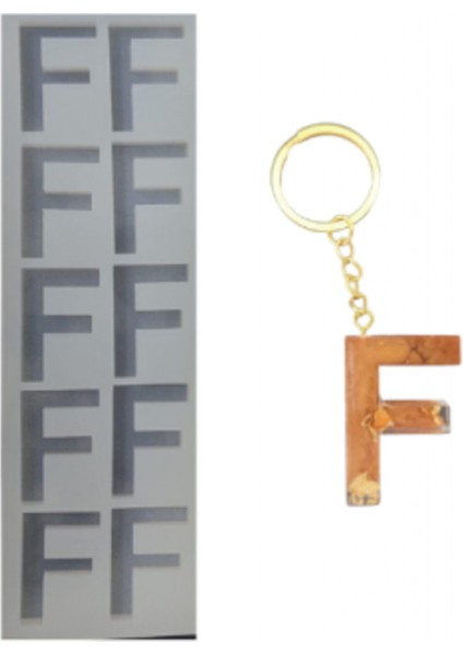 Epoksi Reçine Seri Üretim F Harf Kalıbı 10 Lu modelleri