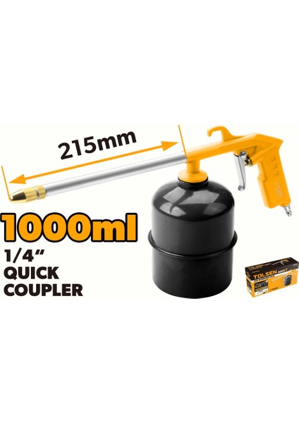 73191 Tolsen 215MM 1lt Havalı Yıkama Tabancası ve Mazot Püskürtme Tabancası