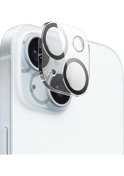 iPhone 15 Uyumlu Tempered Cam Kamera Lens Koruyucu