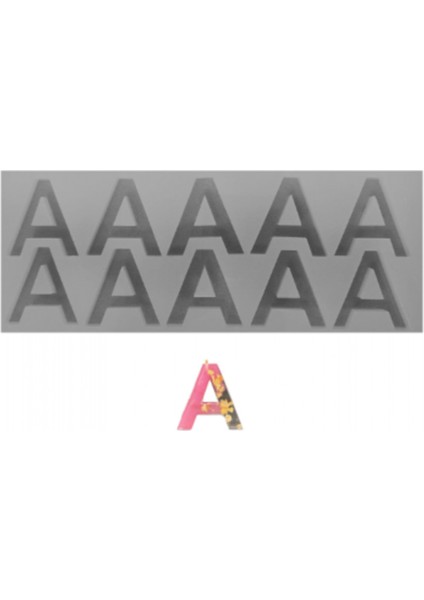 Epoksi Reçine Seri Üretim A Harf Kalıbı 10 Lu fiyatları