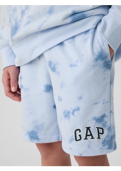 Erkek Çocuk Kırık Beyaz Gap Logo Fransız Havlu Kumaş Pull-On Şort