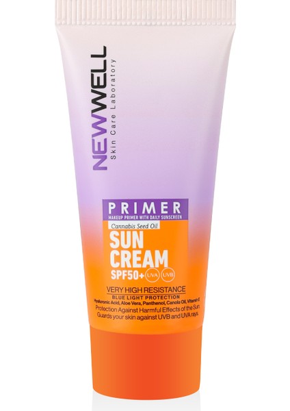 New Well Makyaj Bazı Güneş Kremi 50 Spf+ Aydınlatıcı Etkili Primer Sunscreen 50 Ml