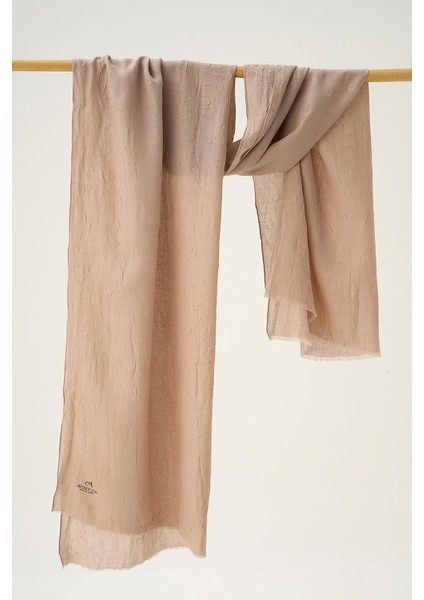 5675 Bambu Kraş Şal Vizon