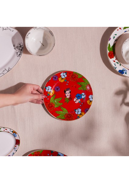 Frida Pasta Tabağı Kırmızı 19 cm fiyatları