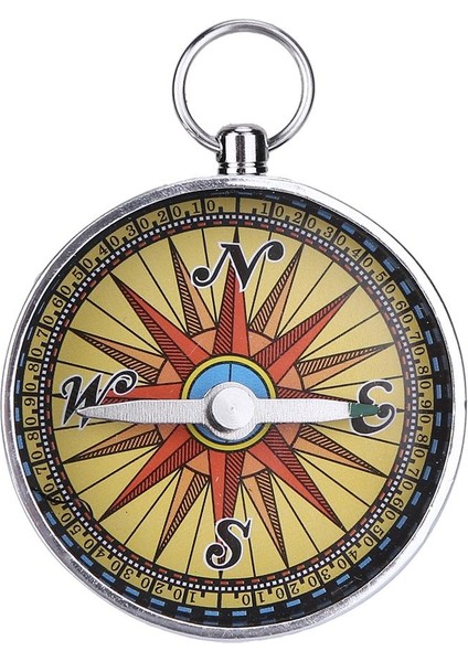 B445 Tarzı 1 Adet Taşınabilir Açık Alüminyum Kamp Pusula Anahtarlık Hediyeler Için Altın Hafif Pratik Açık Kamp Yürüyüş Araçları (Yurt Dışından)