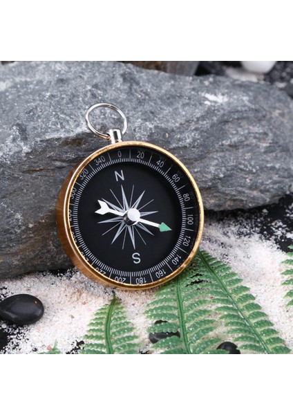 B445 Tarzı 1 Adet Taşınabilir Açık Alüminyum Kamp Pusula Anahtarlık Hediyeler Için Altın Hafif Pratik Açık Kamp Yürüyüş Araçları (Yurt Dışından) fırsatları