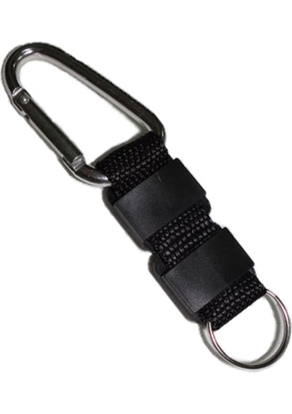 Siyah Stil 3 In 1 Çok Fonksiyonlu Pusula Termometre Metal Karabina Anahtarlık Kamp Hayatta Kalma Aracı Tırmanma Yürüyüş Açık Gadget (Yurt Dışından)