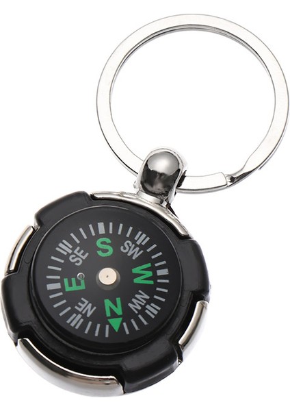 No.6 Stili Taşınabilir Evrensel Araba Pusula Cep Mini Top Dash Pano Su Geçirmez Araba Araç Montaj Navigasyon Pusula Kamp (Yurt Dışından)