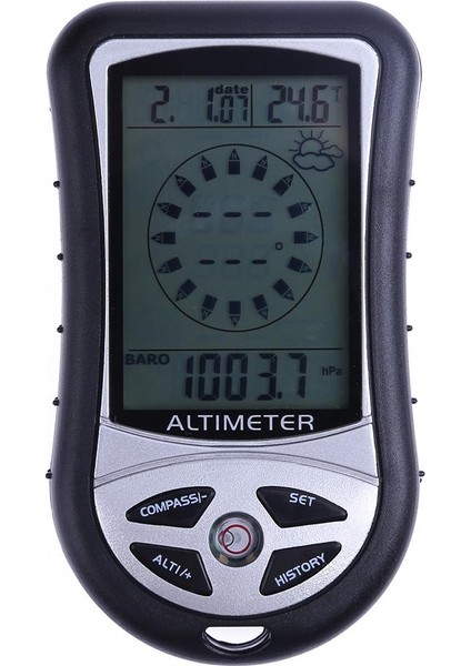 8 In 1 El Elektronik Navigasyon Pusula Termometre Barometre Açık Yürüyüş Kamp Balıkçılık Pusula Hava Tahmini Zaman (Yurt Dışından) fiyatları