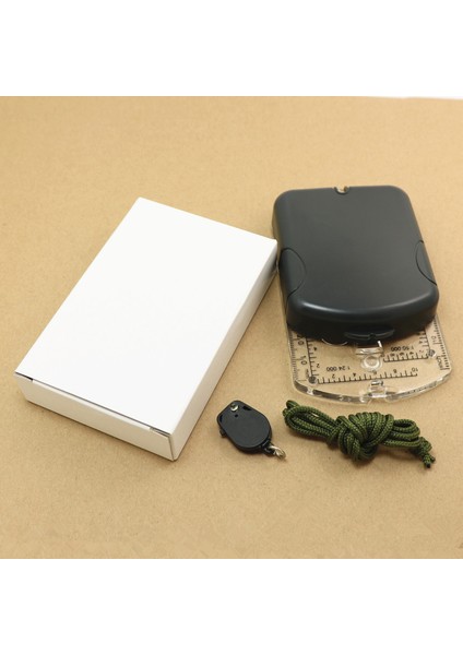 1 Adet Tarzı 1 Adet LED Işık Aynalı Pusula Dayanıklı Anti-Şok Kararlı Su Geçirmez Yürüyüş Tırmanma Çok Fonksiyonlu Pusula (Yurt Dışından)