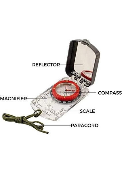 1 Adet Tarzı 1 Adet LED Işık Aynalı Pusula Dayanıklı Anti-Şok Kararlı Su Geçirmez Yürüyüş Tırmanma Çok Fonksiyonlu Pusula (Yurt Dışından) indirimleri