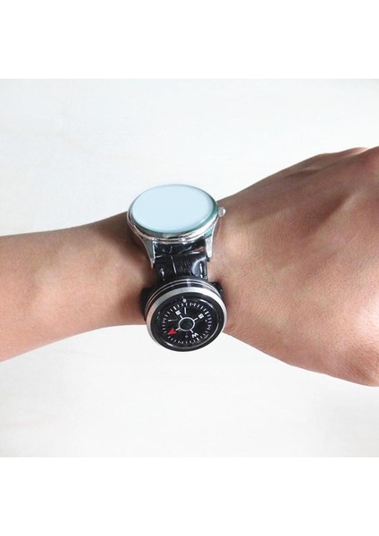Siyah Stil Mini Cep Pusula Açık Yürüyüş Kamp Aksesuarları Hassas Mini Pusula Pusula Navigasyon Kayışı Düğmesi Survival Izle R5P8 (Yurt Dışından) fiyatları